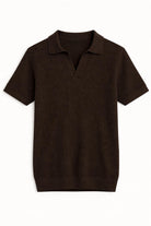 Antioch Kahve Dokulu Polo Yaka Erkek T-Shirt