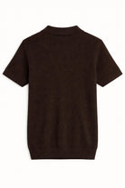 Antioch Kahve Dokulu Polo Yaka Erkek T-Shirt