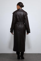 Antioch-Kahve Dokulu Suni Deri Trençkot-Trençkot-15-Milagron.com