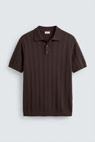 Antioch Kahve Dokulu Triko Erkek Polo T-Shirt