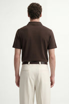 Antioch Kahve Düğmeli Polo Yaka Erkek T-Shirt - 3
