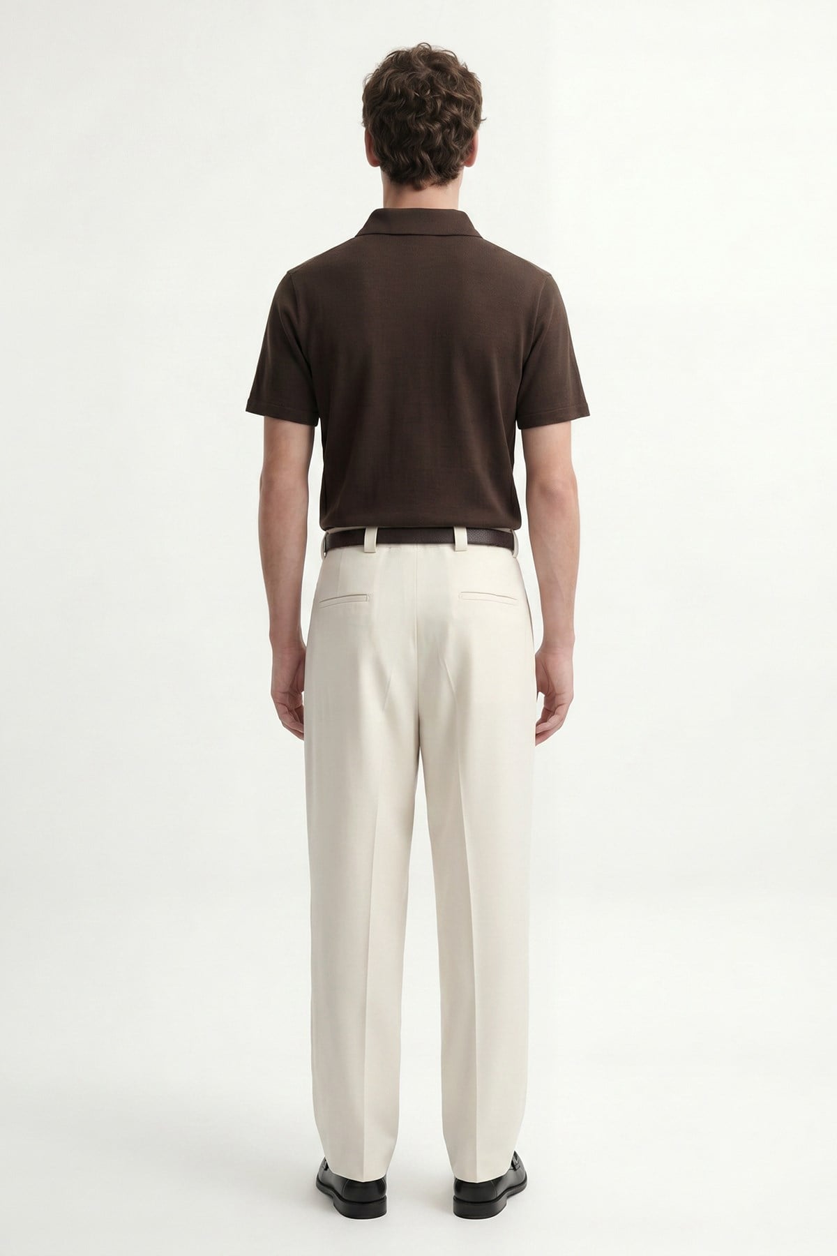 Antioch Kahve Düğmeli Polo Yaka Erkek T-Shirt - 4
