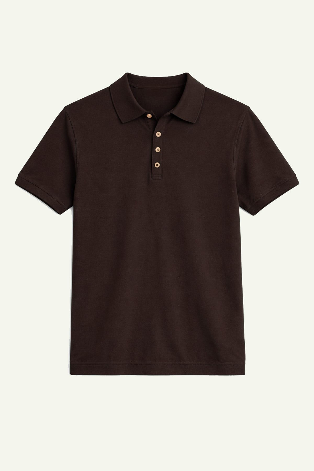 Antioch Kahve Düğmeli Polo Yaka Erkek T-Shirt - 5