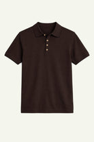 Antioch Kahve Düğmeli Polo Yaka Erkek T-Shirt - 5