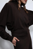 Antioch-Kahve Geniş Paça çizgili Eşofman Takım-Takım-7-Milagron.com