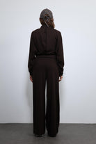 Antioch-Kahve Geniş Paça çizgili Eşofman Takım-Takım-9-Milagron.com