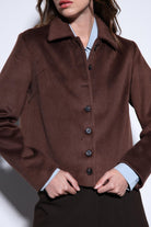 Antioch-Antioch Kahve Gömlek Yaka Kısa Kaşe Ceket-Ceket-5-Milagron.com