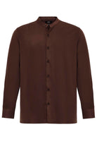 Antioch-Kahve Hakim Yaka Regular Fit Erkek Gömlek-Gömlek-7-Milagron.com