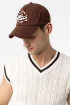 Antioch-Kahve İşlemeli Erkek Şapka-Şapka-2-Milagron.com