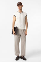 Antioch-Kahve İşlemeli Erkek Şapka-Şapka-4-Milagron.com