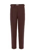 Antioch-Kahve İtalyan Kesim Yüksek Bel Erkek Pantolon-Kumaş Pantolon-5-Milagron.com