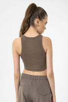 Antioch-Kahve Kadın Fitilli Crop Atlet-Atlet-6-Milagron.com