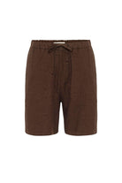 Antioch-Kahve Keten Karışımlı Erkek Şort-Şort-6-Milagron.com
