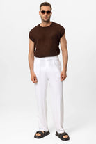 Antioch-Kahve Kolsuz Ajurlu Erkek T Shirt-T-Shirts-2-Milagron.com