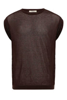 Antioch-Kahve Kolsuz Ajurlu Erkek T Shirt-T-Shirts-6-Milagron.com