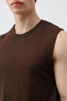 Antioch Kahve Kolsuz Erkek T-Shirt