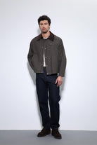 Antioch-Kahve Kontrast Yaka Erkek Ceket-Ceket-1-Milagron.com