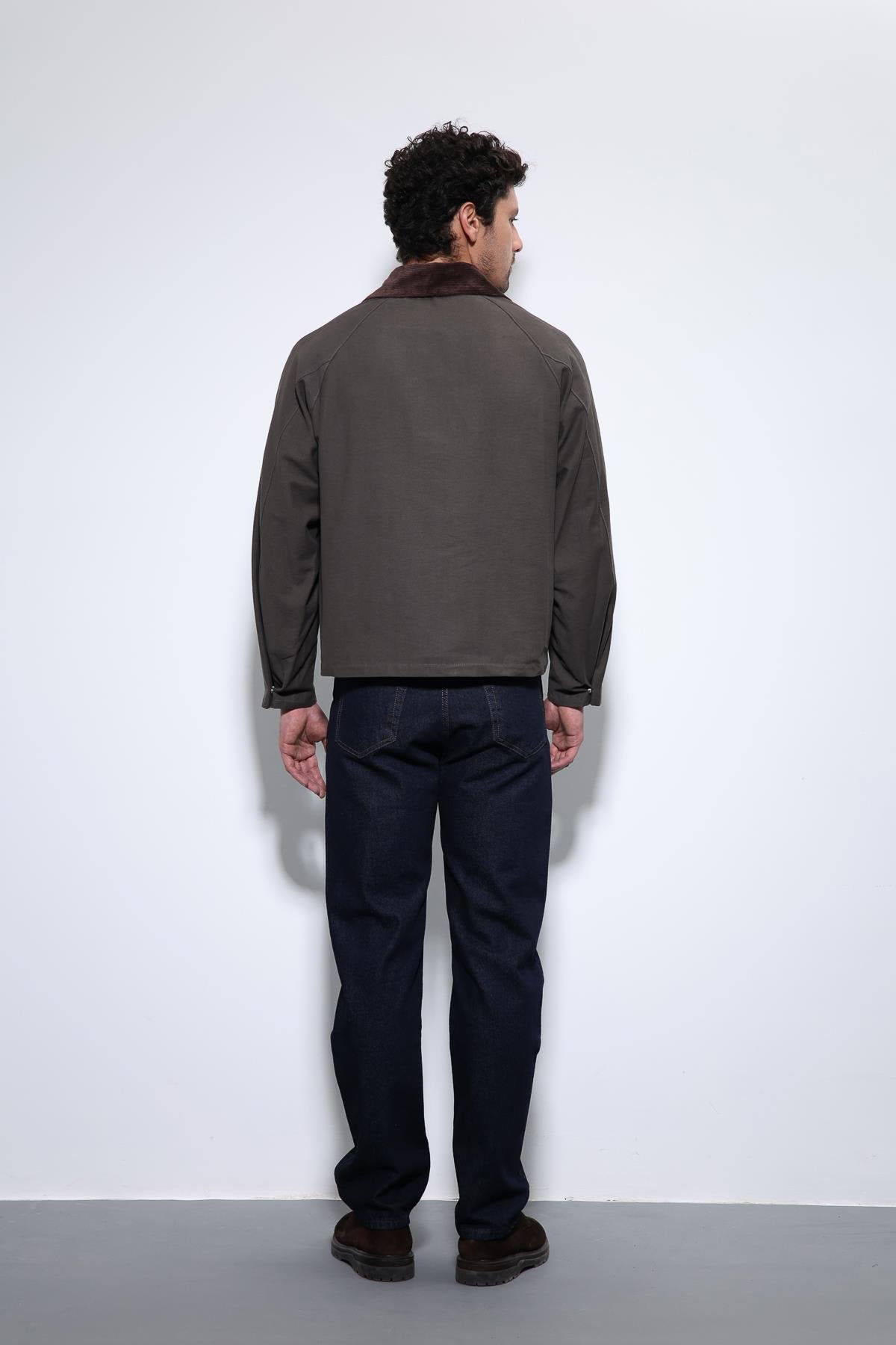 Antioch-Kahve Kontrast Yaka Erkek Ceket-Ceket-6-Milagron.com