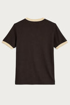 Antioch Kahve Kontrast Yaka Erkek T-Shirt