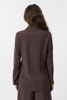 Antioch-Kahve Kruvaze Kadın Blazer Ceket-Blazer Ceket-5-Milagron.com