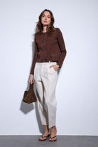 Antioch-Antioch Kahve Kruvaze Kapama Kadın Triko Hırka-Hırka-2-Milagron.com