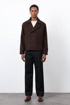 Antioch-Kahve Kruvaze Kapama Kısa Erkek Kaban-Kaban-3-Milagron.com