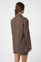 Antioch-Kahve Kuşaklı Kadın Blazer-Blazer Ceket-5-Milagron.com