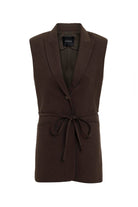 Antioch-Kahve Kuşaklı Kadın Yelek-Yelek-5-Milagron.com