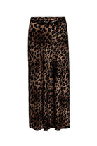 Antioch-Kahve Leopar Desenli Kemerli Uzun Kadın Etek-Etek-5-Milagron.com