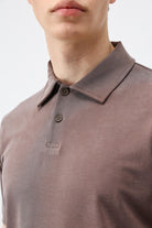 Antioch Kahve Lyocell Karışımlı Polo Yaka Erkek T-Shirt