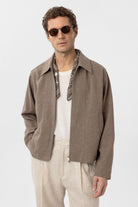 Antioch-Kahve Mevsimlik Relax Fit Erkek Mont-Mont-3-Milagron.com