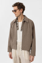 Antioch-Kahve Mevsimlik Relax Fit Erkek Mont-Mont-5-Milagron.com