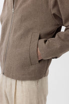 Antioch-Kahve Mevsimlik Relax Fit Erkek Mont-Mont-7-Milagron.com