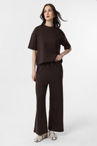 Antioch-Kahve Modal Kadın Eşofman Takım-Alt - Üst Takım-1-Milagron.com