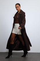 Antioch-Kahve Oversize Kemerli Kaban-Kaban-2-Milagron.com