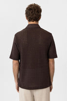 Antioch-Kahve Polo Yaka Örgü Erkek T Shirt-T-Shirts-5-Milagron.com