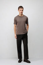 Antioch Kahve Premium Dokulu Erkek T-Shirt
