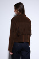 Antioch-Antioch Kahve Püskül Detaylı Süet Kadın Ceket-Ceket-6-Milagron.com