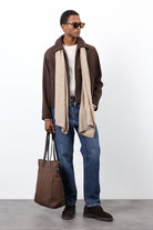 Antioch-Kahve Regular Fit Dokulu Erkek Mont-Mont-1-Milagron.com