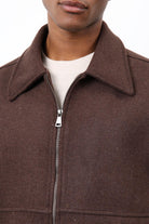 Antioch-Kahve Regular Fit Dokulu Erkek Mont-Mont-6-Milagron.com