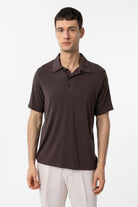 Antioch-Kahve Regular Fit Polo Yaka Erkek T Shirt-T-Shirts-1-Milagron.com