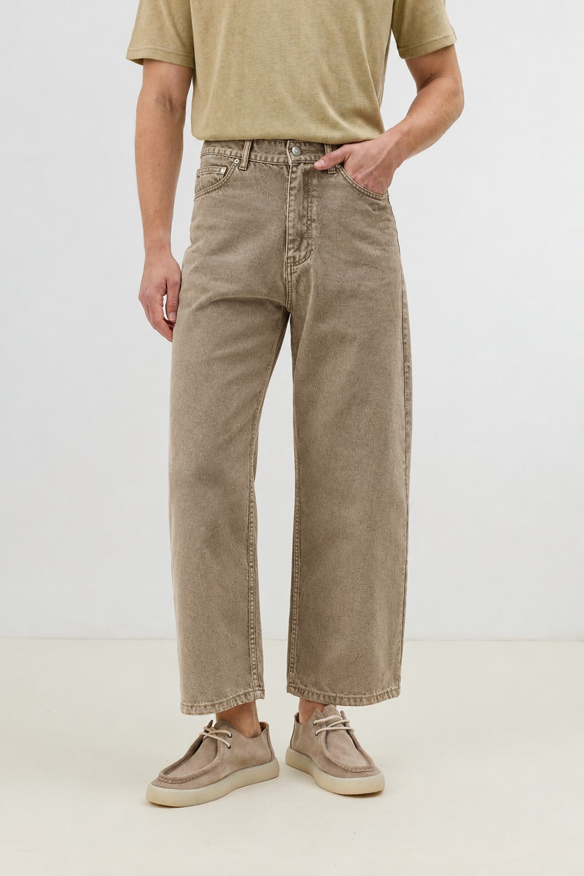 Antioch Kahve Relax Fit Erkek Jean