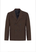 Antioch-Kahve Relax Fit Keten Karışımlı Erkek Blazer Ceket-Blazer Ceket-6-Milagron.com