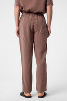 Antioch-Kahve Relaxed Erkek Jogger Pantolon-Kumaş Pantolon-4-Milagron.com