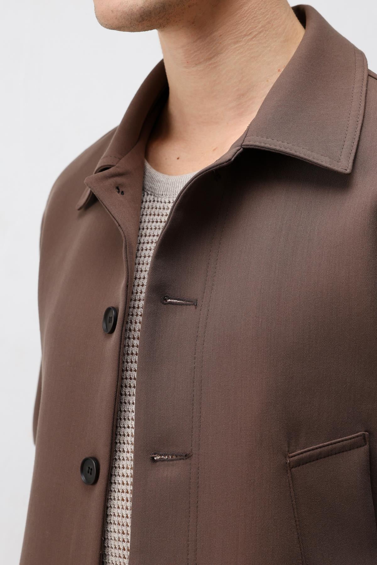 Antioch Kahve Relaxed Fit Baharlık Erkek Mont