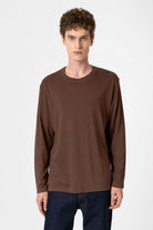 Antioch-Kahve Relaxed Fit Basic Erkek T Shirt-T-Shirts-1-Milagron.com