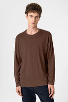 Antioch-Kahve Relaxed Fit Basic Erkek T Shirt-T-Shirts-3-Milagron.com