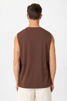 Antioch Kahve Relaxed Fit Erkek Kolsuz T-Shirt