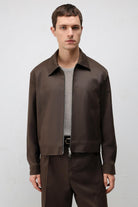 Antioch Kahve Relaxed Fit Fermuarlı Erkek Mont