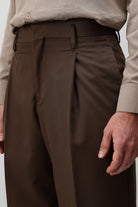 Antioch Kahve Relaxed Fit Pileli Erkek Pantolon